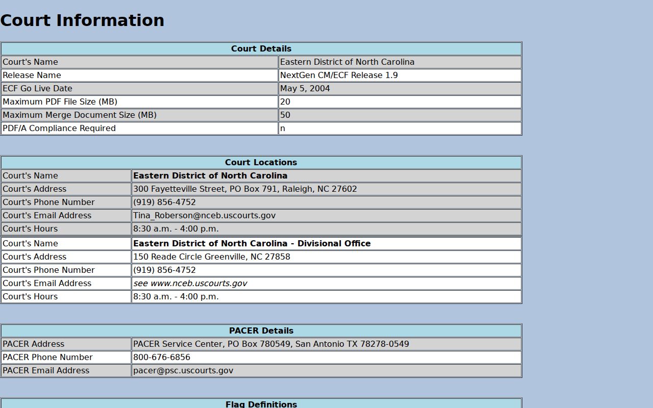 Granville County case search federal court information distinction