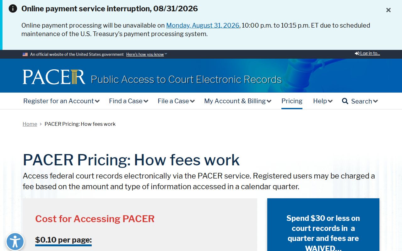 Granville County court records federal PACER docket distinction