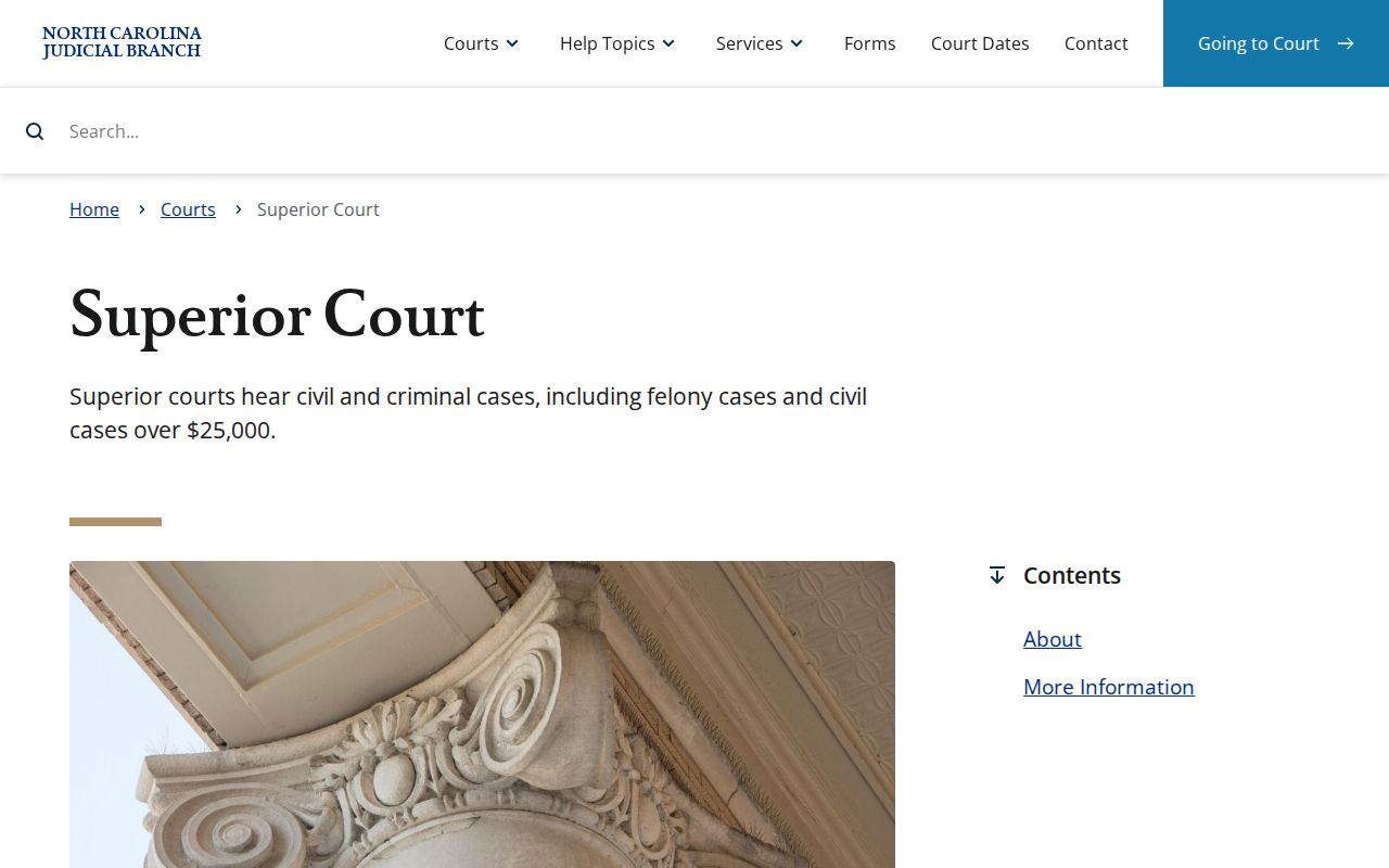 Granville County criminal court dockets Superior Court jurisdiction source